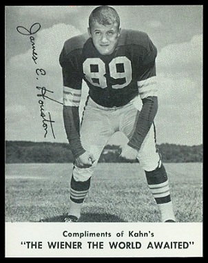 Jim Houston 1961 Kahns football card