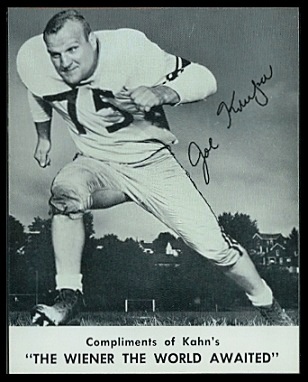 Joe Krupa 1961 Kahns football card