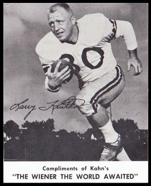 Larry Krutko 1961 Kahns football card