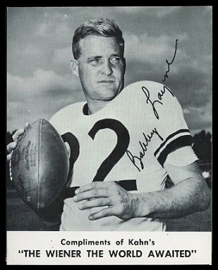 Bobby Layne 1961 Kahns football card