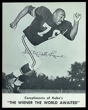 Gene Lipscomb 1961 Kahns football card