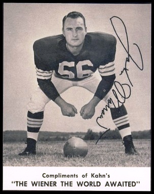 John Morrow 1961 Kahns football card