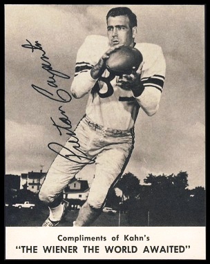 Preston Carpenter 1961 Kahns football card