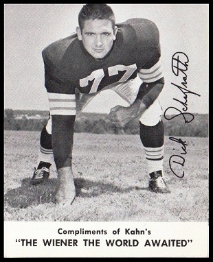 Dick Schafrath 1961 Kahns football card