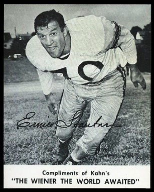 Ernie Stautner 1961 Kahns football card Ernie Stautner 1961 Kahns football card