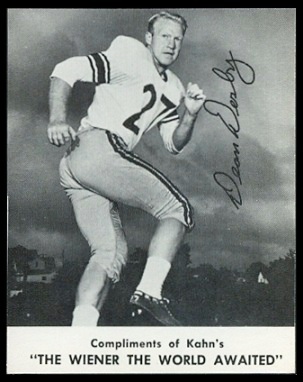 Buddy Dial 1961 Kahns football card