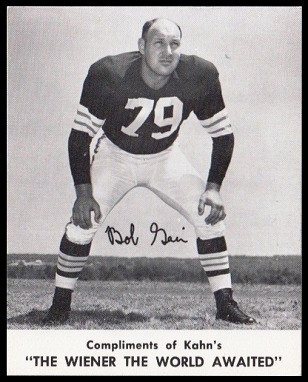 Bob Gain 1961 Kahns football card