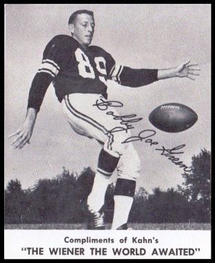 Bobby Joe Green 1961 Kahns football card