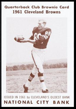 Rich Kreitling 1961 National City Bank Browns football card