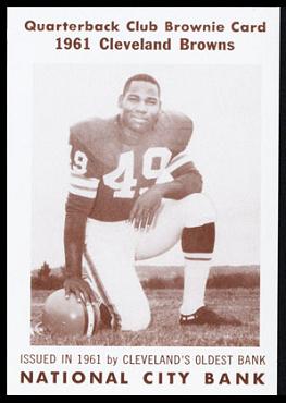 Bobby Mitchell 1961 National City Bank Browns football card