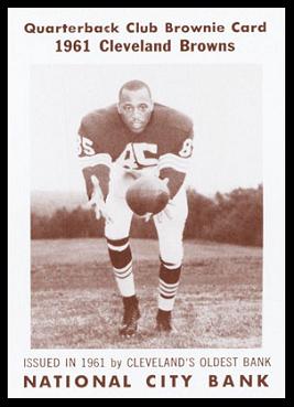 Charley Ferguson 1961 National City Bank Browns football card