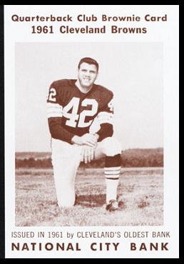 Bob Crespino 1961 National City Bank Browns football card