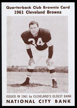 Walt Michaels 1961 National City Bank Browns football card