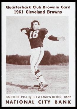 1961 National City Bank Browns #7: Len Dawson