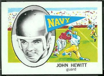 John Hewitt 1961 Nu-Card football card