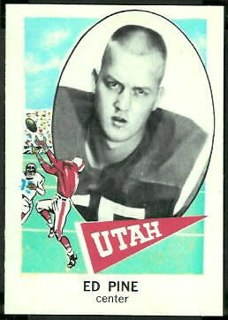 Ed Pine 1961 Nu-Card football card