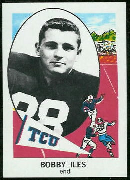 Bobby Iles 1961 Nu-Card football card