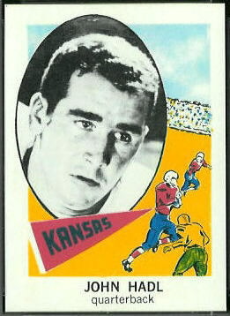 John Hadl 1961 Nu-Card football card