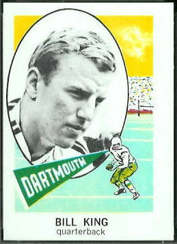 Bill King 1961 Nu-Card football card