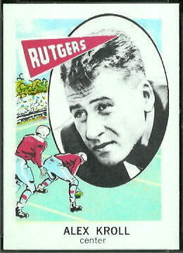 Alex Kroll 1961 Nu-Card football card