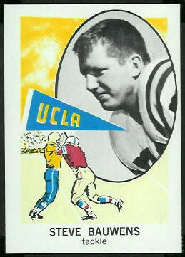 Steve Bauwens 1961 Nu-Card football card