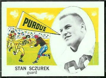 Stan Sczurek 1961 Nu-Card football card