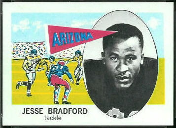 Jesse Bradford 1961 Nu-Card football card