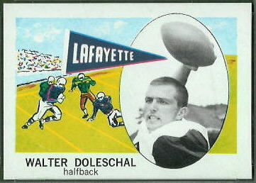 Walter Doleschal 1961 Nu-Card football card