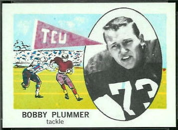 Bobby Plummer 1961 Nu-Card football card