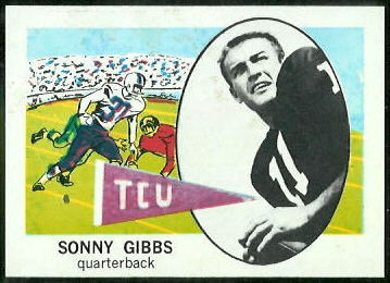 Sonny Gibbs 1961 Nu-Card football card