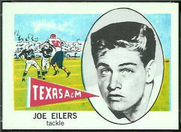 Joe Eilers 1961 Nu-Card football card