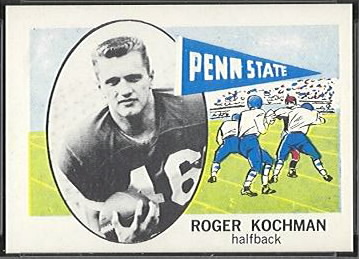 Roger Kochman 1961 Nu-Card football card