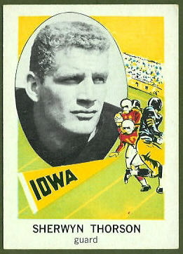 Sherwyn Torson 1961 Nu-Card football card