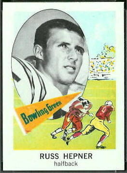 Russ Hepner 1961 Nu-Card football card