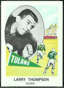 Larry Thompson 1961 Nu-Card football card