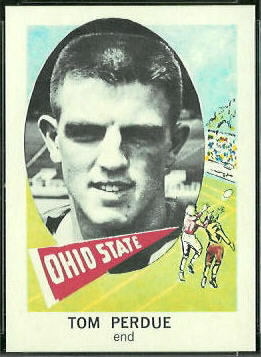 Tom Perdue 1961 Nu-Card football card