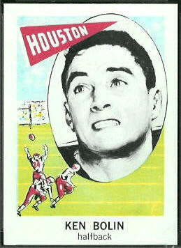 Ken Bolin 1961 Nu-Card football card