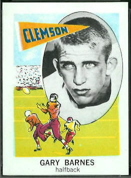Gary Barnes 1961 Nu-Card football card Gary Barnes 1961 Nu-Card football card