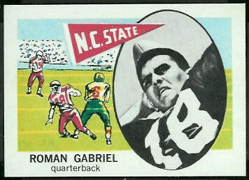 Roman Gabriel 1961 Nu-Card football card