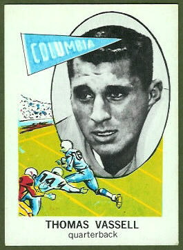 Tom Vassell 1961 Nu-Card football card