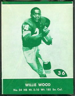 Willie Wood 1961 Packers Lake to Lake football card