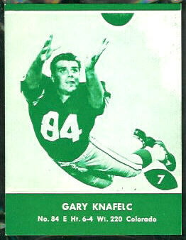 Gary Knafelc 1961 Packers Lake to Lake football card