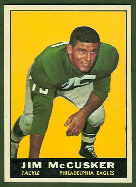 Jim McCusker 1961 Topps football card