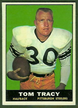 Tom Tracy 1961 Topps football card