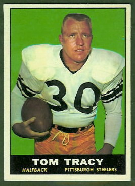 Tom Tracy 1961 Topps football card