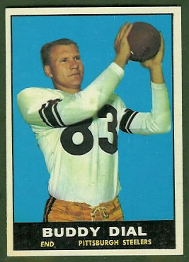 Buddy Dial 1961 Topps football card
