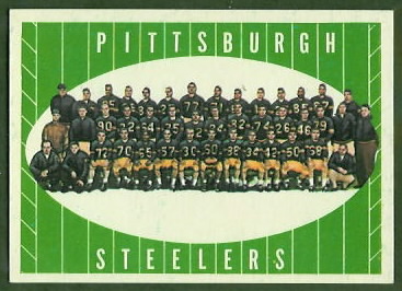 Pittsburgh Steelers Team 1961 Topps football card