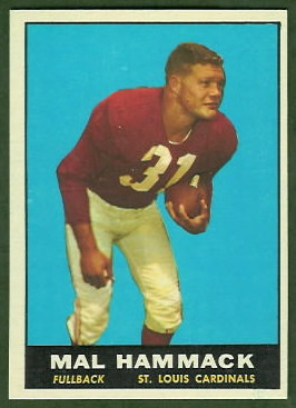 Mal Hammack 1961 Topps football card