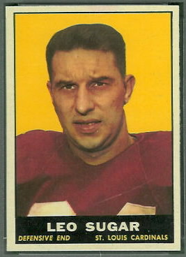 Leo Sugar 1961 Topps football card
