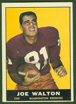 Joe Walton 1961 Topps football card